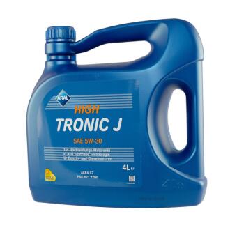 Олива двигуна 4L HighTronic J SAE 5W-30 (PSA B71 2290/Fiat 9.55535-S1) ARAL 1555F7