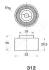 Ролик паска приводного Mazda 323 VI/626 III/IV/V 1.8/2.0 91-05 ASHIKA 4503312 (фото 2)