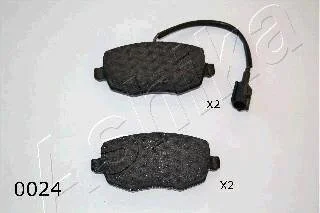 Комплект гальмівних накладок, дискове гальмо ASHIKA 50-00-0024