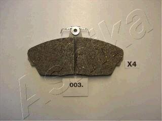 Комплект гальмівних накладок, дискове гальмо ASHIKA 5000003
