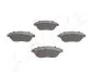 Комплект гальмівних накладок, дискове гальмо ASHIKA 50-00-0061 (фото 1)