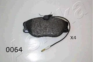 Комплект гальмівних накладок, дискове гальмо ASHIKA 50-00-0064