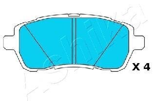 Комплект гальмівних накладок, дискове гальмо ASHIKA 50-00-0089