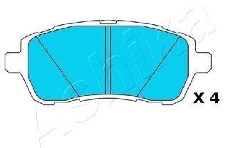 Комплект гальмівних накладок, дискове гальмо ASHIKA 50-00-0089
