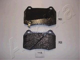 Комплект гальмівних накладок, дискове гальмо ASHIKA 5001113