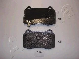 Комплект гальмівних накладок, дискове гальмо ASHIKA 5001113