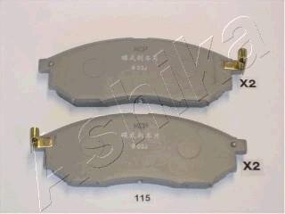 Гальмівні колодки дискові перед. Nissan Murano 02-/Pathfinder 2.5 dCi 05-/Renault Koleos 2.0 dCi 08- ASHIKA 50-01-115