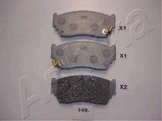 Гальмівнi колодки P Nissan 100,Senta,Sunny 91>95 ASHIKA 5001149