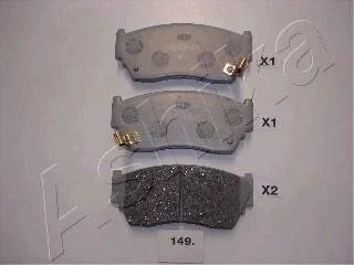 Гальмівнi колодки P Nissan 100,Senta,Sunny 91>95 ASHIKA 5001149