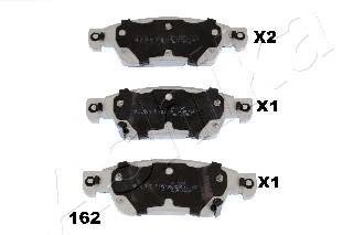 Колодки гальмівні передні дискові Infiniti QX50/EX (J50) 08- ASHIKA 50-01-162