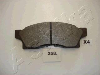 Комплект гальмівних накладок, дискове гальмо ASHIKA 5002258