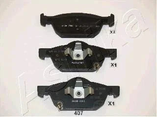 Комплект гальмівних накладок, дискове гальмо ASHIKA 5004407