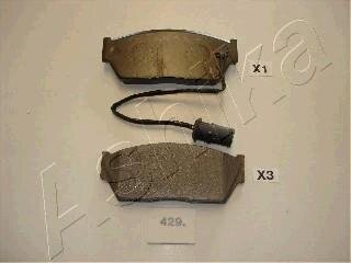 Комплект гальмівних накладок, дискове гальмо ASHIKA 5004429