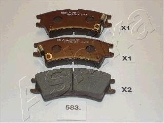 Комплект тормозных колодок, дисковый тормоз ASHIKA 5005583