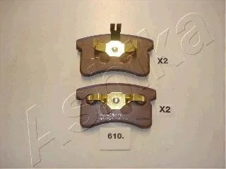 Комплект гальмівних накладок, дискове гальмо ASHIKA 5006610