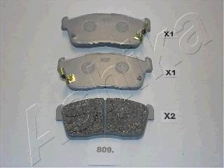 Гальмівні колодки дискові Daihatsu Copen, Cuore Vii, Sirion Subaru Justy Iv Suzuki Alto 0.7/1.0/1.3 09.03- ASHIKA 5008809