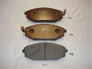 Гальмівні колодки дискові перед. Hyundai Galloper 98-/Kia Joice -03/Mitsubishi Pajero Sport 01- ASHIKA 50H0001