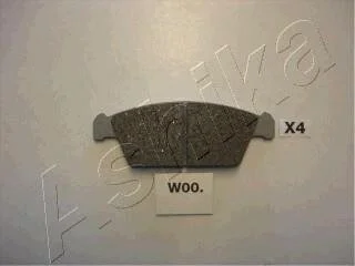 Комплект гальмівних накладок, дискове гальмо ASHIKA 50W0000