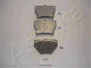 Колодка торм. TOYOTA COROLLA ASHIKA 51-02-203