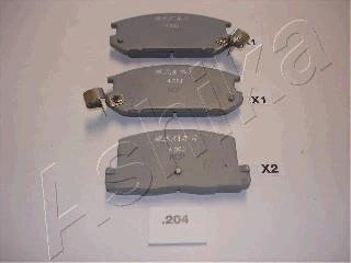 Колодки гальмівні дискові ASHIKA 51-02-204