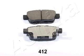 Комплект гальмівних накладок, дискове гальмо ASHIKA 5104412