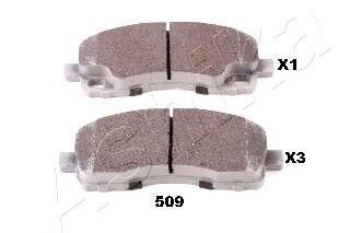 Комплект гальмівних накладок, дискове гальмо ASHIKA 5105509