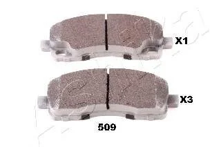 Комплект гальмівних накладок, дискове гальмо ASHIKA 5105509