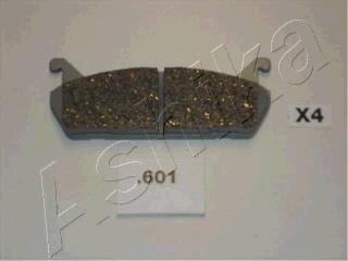 Комплект гальмівних накладок, дискове гальмо ASHIKA 5106601