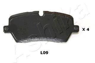 Комплект гальмівних накладок, дискове гальмо ASHIKA 51-0L-L09