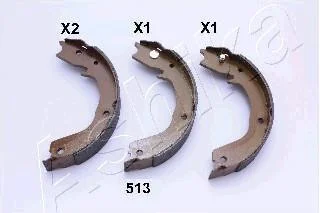 Комплект тормозных колодок, стояночная тормозная система ASHIKA 5505513