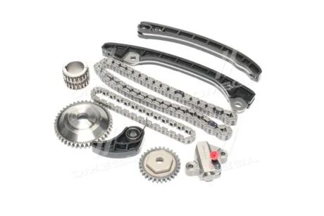 К-кт ланцюга приводу ГРМ Nissan Cube (Z12) 1.6 16V/Juke 1.6/Latio 1.6/Livina(L10) 1.6/Micra C+C (K12) 1.6/Note (E11) 1.6/Qashqai (J10 JJ10) 1.6/Tiida (C11X) 1.6 ASHIKA KCK124