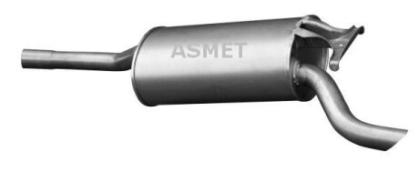 Задній. глушник,випускна сист. ASMET 01.009
