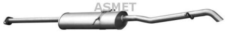 Задній. глушник,випускна сист. ASMET 01.021