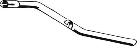 Вихлопна труба задн MERCEDES T1 (601), T1 (B601), T1 (B602) 2.3/2.4D 04.77-01.90 ASMET 02.002
