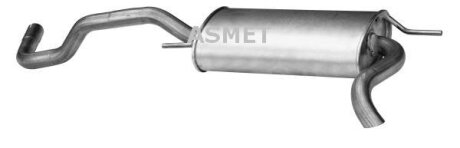 Задній. глушник,випускна сист. ASMET 03.049
