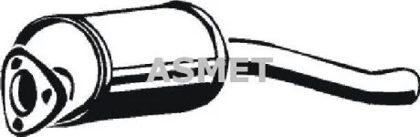 Передній глушник,випускна сист ASMET 04.044