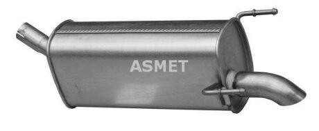 Задній. глушник,випускна сист. ASMET 05.230