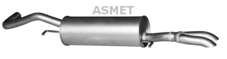 Задній. глушник,випускна сист. ASMET 06.019