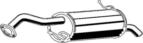 Задній. глушник,випускна сист. ASMET 11.046