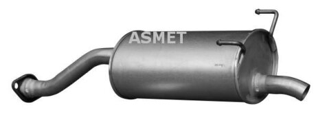 Задній. глушник,випускна сист. ASMET 13.018