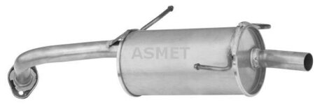 Задній. глушник,випускна сист. ASMET 14.013