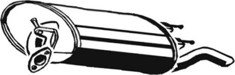 Задній. глушник,випускна сист. ASMET 20.015