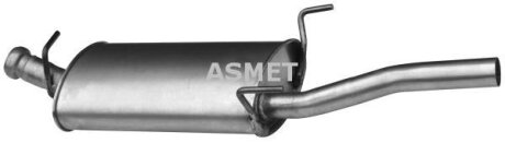Задній. глушник,випускна сист. ASMET 23.016
