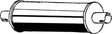 Задній. глушник,випускна сист. ASMET 24.055