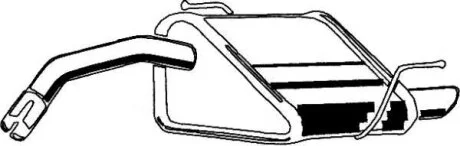 Задній. глушник,випускна сист. ASMET 29.011