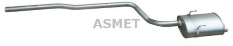 Задній. глушник,випускна сист. ASMET 30.019