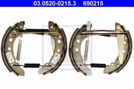 - Ремкомплект гальм (колодки + циліндри) ATE 03.0520-0215.3