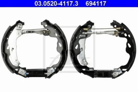 - Ремкомплект гальм (колодки + циліндри) ATE 03.0520-4117.3