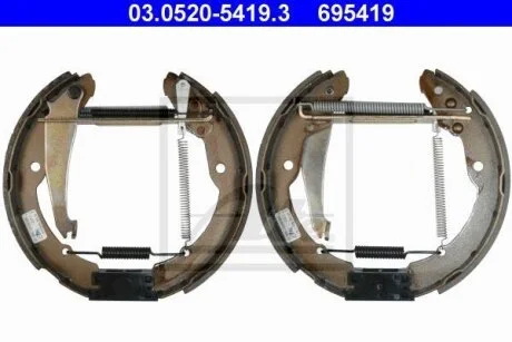 - Ремкомплект гальм (колодки + циліндри) ATE 03.0520-5419.3