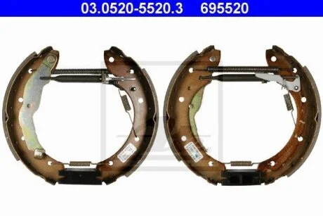 - Ремкомплект гальм (колодки + циліндри) ATE 03.0520-5520.3